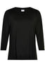 NINA T-SHIRT 3/4 SLEEVE BLACK
