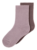NAME IT - NMFWAKTA 2P SOCK - PURPLE DOVE