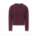 KOGPIUMO GLITTER L/S O- NECK KNIT - ROSE WINE