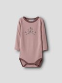 NBFWILLOW WOOL LS BODY - ANTLER/LONG FLOWER