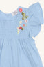 DRESS HCKATINKA DOBBY MOUSSELIN CLOUD BLUE