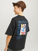 JORBROOKLYN GRAPHIC BACK TEE BLACK