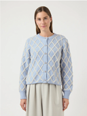 YASZIGLY LS KNIT CARDIGAN - SKYWAY BIRCH