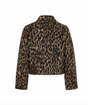 VISIMBA L/S SHORT JACKET - BLACK BEAUTY/LEOPARD