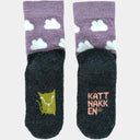 ULLSOKK M/FROTESÅLE BARN FIOL