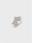 NBMELOVE STRIPE SOCK LIL SILVER FILIGREE
