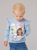 NMFJYLA GABBY SWEAT UNB - SKY DUSTY BLUE