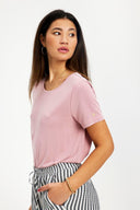 NINA T-SHIRT DUSTY ROSE