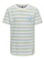 KOBAUGUST S/S STRIPE TEE JRS CLOUD DANCER