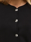VISWAY O-NECK L/S BUTTON KNIT CARDIGAN BLACK BEAUTY