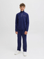 JORNORREBRO EMB SWEAT HIGH NECK JNR OCEAN CAVERN