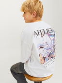 JORBROOKLYN GRAPHIC BACK TEE SS BRIGHT WHITE