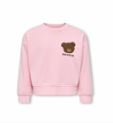 KMGWILMA LS LOOSE O-NECK UB SWT - ROMANCE ROSE /PRINT BEAR