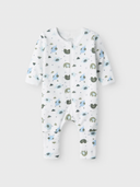 NBMNIGHTSUIT 2P ZIP ELEPHANT  BABY BLUE