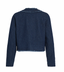 VIOAKLYNN O-NECK L/S DENIM JACKET - DARK BLUE DENIM