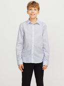 JJAXEL PRINT SHIRT JNR WHITE