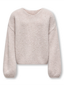KOGDINEA L/S REVERSIBLE PULLOVER KNT - PUMICE STONE