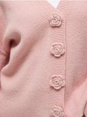 VIRADIA L/S ROSE CARDIGAN - PINK NECTAR