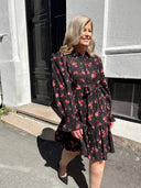 VICLO ROSE LS SHIRT DRESS - BLACK BEAUTY
