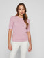 VIDALO O-NECK S/S KNIT TOP WINSOME ORCHID