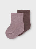 NBFWAKTA WO/VI 2P SOCK PURPLE DOVE