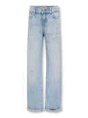 KOGMOLLY WIDE FOLD UP DNM TAI LIGHT BLUE DENIM