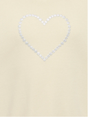 KMGKATE LIFE L/S LOOSE PEARL BRU SWT - BIRCH/HEART/PEARL