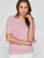 VIDALO O-NECK S/S KNIT TOP WINSOME ORCHID