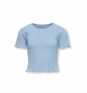 KOGCARLOTTA LIFE S/S TOP JRS - SOFT CHAMBRAY