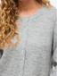 VILORY O-NECK L/S KNIT CARDIGAN - LIGHT GREY MELANGE