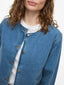 VIREBA L/S O-NECK DENIM JACKET LIGHT BLUE DENIM