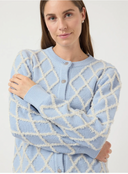 YASZIGLY LS KNIT CARDIGAN - SKYWAY BIRCH