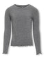 KOGAMOUR L/S TOP JRS DARK GREY MELANGE