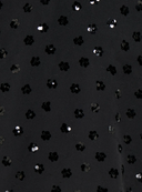 KOGNANNA  S/S SEQUIN DETAIL TOP TLR KIDS - BLACK