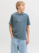 JJESOHO TEE SS CREW NECK JNR - BLUE MIRAGE