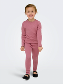 KMGTRINNY SOLID LEGGING JRS - HEATHER ROSE