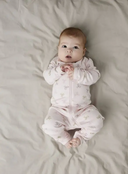 NBFNIGHTSUIT 2P ZIP FF PINK BOW