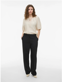 VISIFFE HW STRAIGHT PANTS BLACK