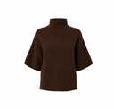 YASEMILA 2/4 WOOL KNIT PULLOVER - CHOCOLATE BROWN