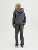 JORNORREBRO EMB SWEAT HOOD JNR - ASPHALT