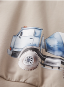 NMMNARINA LS NREG SWEAT BRU BOX - ISLAND FOSSIL