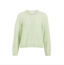 VILORY O-NECK L/S KNIT CARDIGAN - SMOKE GREEN/MELANGE
