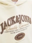 JJARI BRANDING SWEAT HOOD JNR - ANTIQUE WHITE