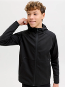 JJEBASE SWEAT ZIP HOOD JNR - BLACK