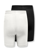 KOGLOVE LIFE BIKE SHORTS JRS 2-PACK CLOUD DANCER/BLACK