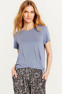 NINA T-SHIRT - DUSTY BLUE