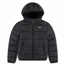 LVB SHERPA LINED MDWT PUFFER JACKET - BLACK