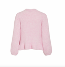 VIBOWS L/S O-NECK KNIT PULLOVER - CHERRY BLOSSOM