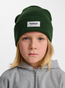 HMLJR KNIT BEANIE - DARK GREEN
