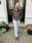 VISIMBA L/S SHORT JACKET - BLACK BEAUTY/LEOPARD